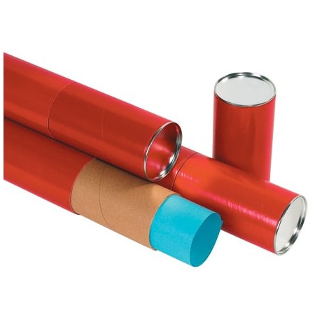 Bsc Preferred 3 x 30'' Red Premium Telescoping Tubes, 24PK TT3030